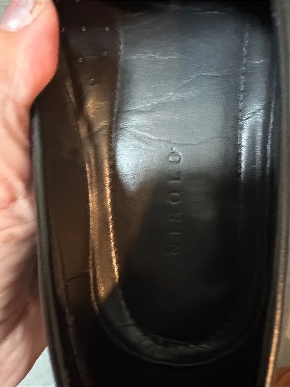 NISOLO Men's Black Leather Penny Loafers